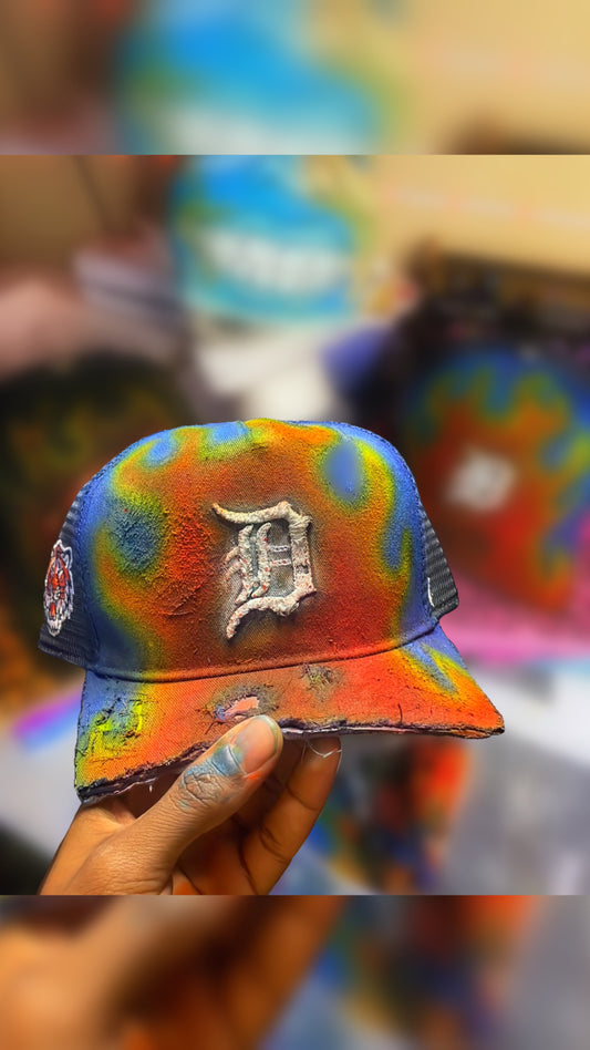 “Blue Flame” trucker cap